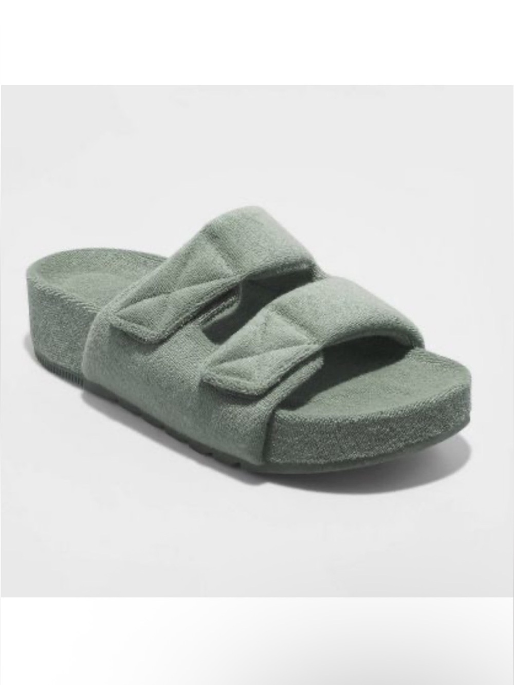 A New Day Women's Sage Green Remi Platform Slide Sandals Size 10